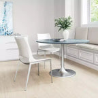 Lot de 2 chaises de salle à manger Geary - ZM Home : Rembourrées, cadre en acier