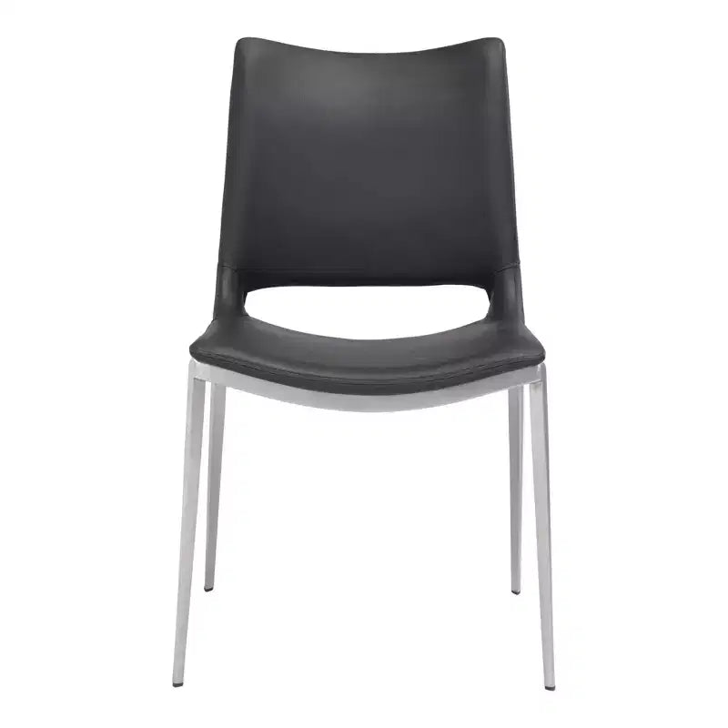 Lot de 2 chaises de salle à manger Geary - ZM Home : Rembourrées, cadre en acier
