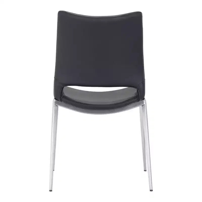 Lot de 2 chaises de salle à manger Geary - ZM Home : Rembourrées, cadre en acier