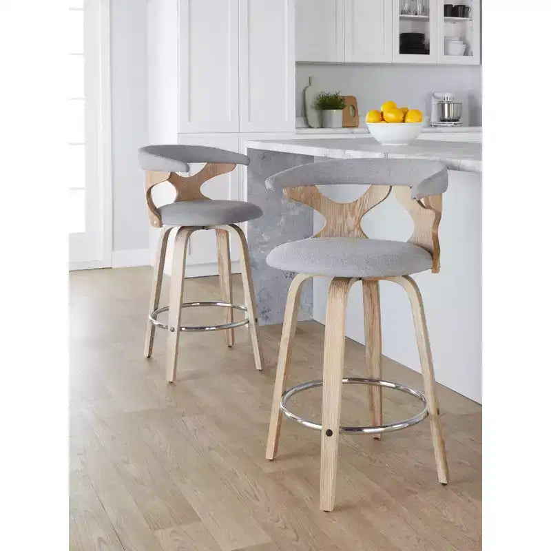Ensemble de 2 tabourets de bar Gardenia à hauteur de comptoir - LumiSource