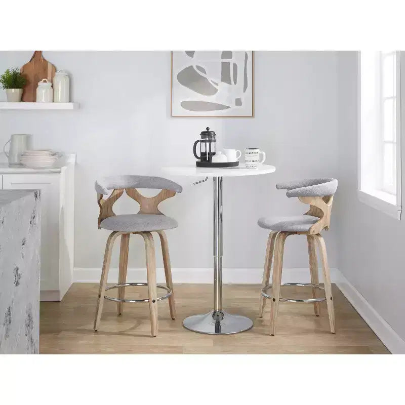 Ensemble de 2 tabourets de bar Gardenia à hauteur de comptoir - LumiSource