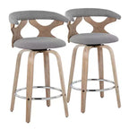 Ensemble de 2 tabourets de bar Gardenia à hauteur de comptoir - LumiSource