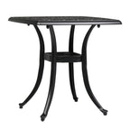 Patio 21 Table de salle à manger en fonte d'aluminium avec trou pour parasol