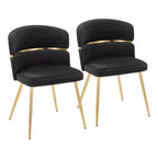 LumiSource Ensemble de 2 chaises de salle à manger Cinch