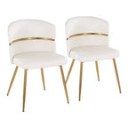 LumiSource Ensemble de 2 chaises de salle à manger Cinch