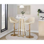 LumiSource Lot de 2 tabourets de bar réglables Fabrico en PU