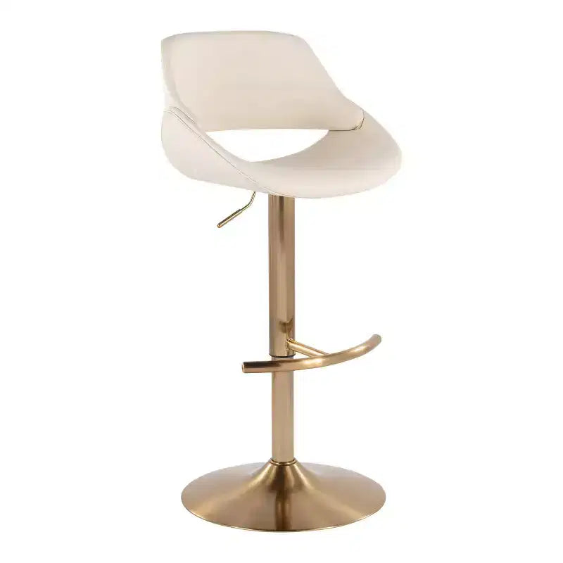 LumiSource Lot de 2 tabourets de bar réglables Fabrico en PU