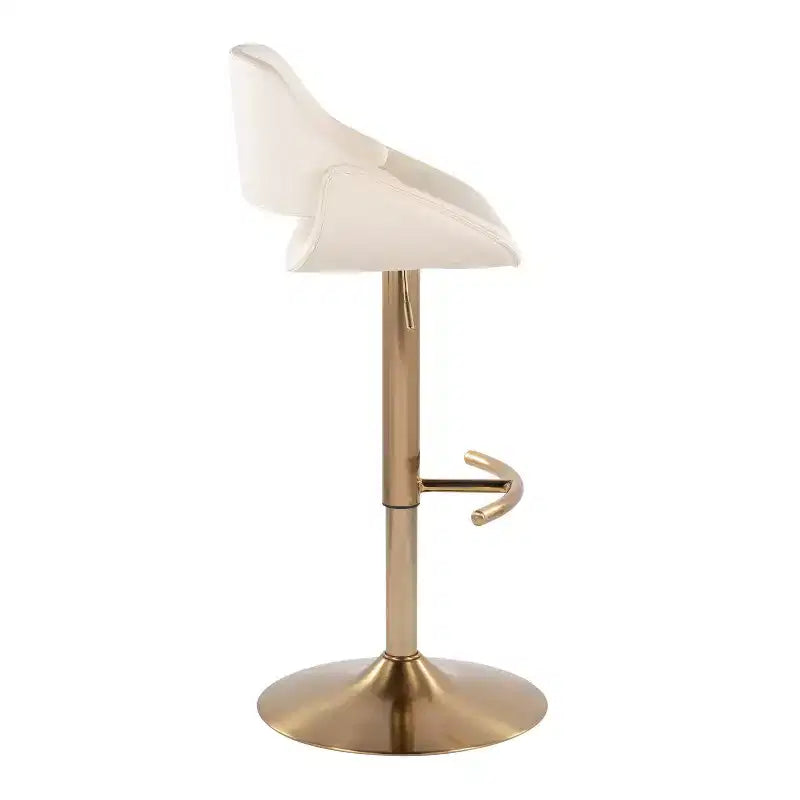 LumiSource Lot de 2 tabourets de bar réglables Fabrico en PU