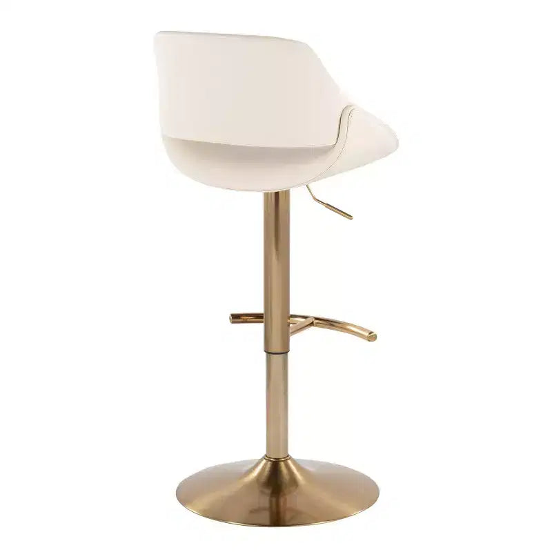 LumiSource Lot de 2 tabourets de bar réglables Fabrico en PU