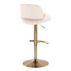 LumiSource Lot de 2 tabourets de bar réglables Fabrico en PU
