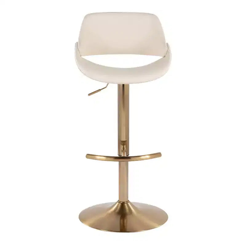 LumiSource Lot de 2 tabourets de bar réglables Fabrico en PU