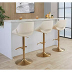LumiSource Lot de 2 tabourets de bar réglables Fabrico en PU