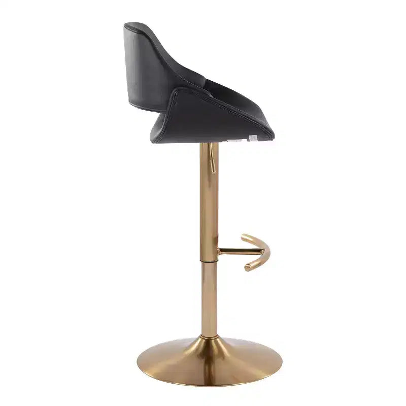 LumiSource Lot de 2 tabourets de bar réglables Fabrico en PU