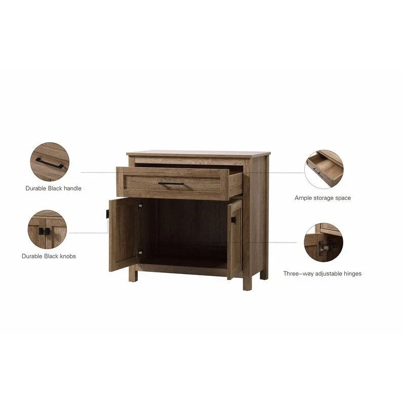 Meuble de rangement de salle de bain autoportant Indigo Home 30 pouces - 30 x 16