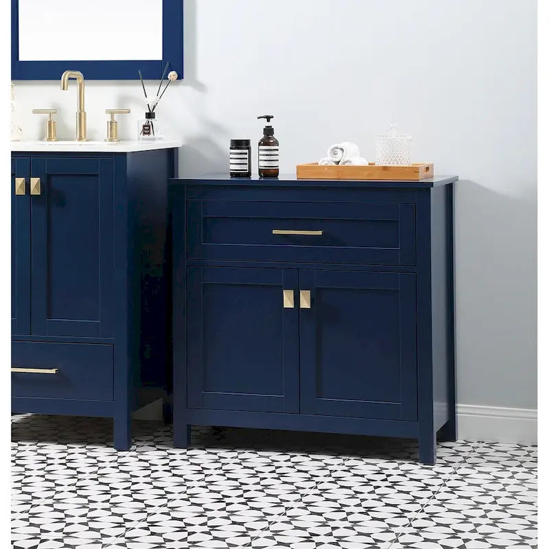 Meuble de rangement de salle de bain autoportant Indigo Home 30 pouces - 30 x 16