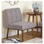 Buylateral Ensemble de salle à manger 4 pièces Playmate Mid-Century Modern Upholstered Breakfast Nook Noyer Meubles rembourrés polyvalents, Hévéa