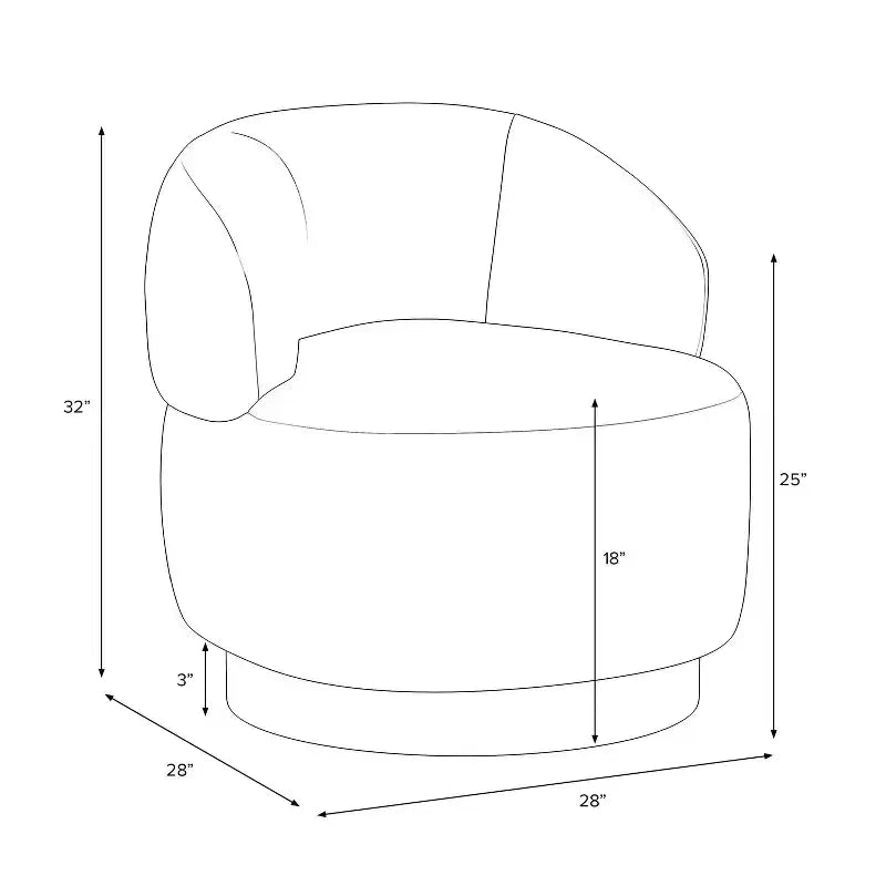 Chaise pivotante avec piédestal - Hearth & Hand with Magnolia