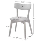 Ensemble repas Lifestorey Cari 7 pièces de style Mid-Century Modern