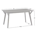 Ensemble repas Lifestorey Cari 7 pièces de style Mid-Century Modern