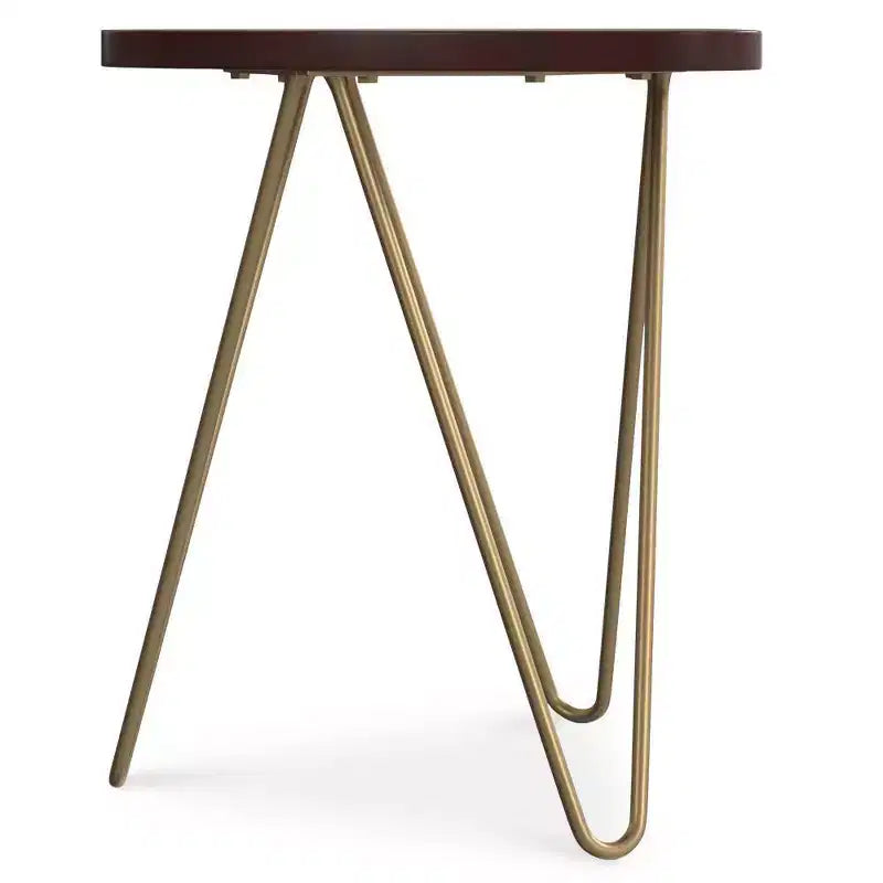 Table d'appoint Tillman en métal et bois