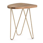 Table d'appoint Tillman en métal et bois