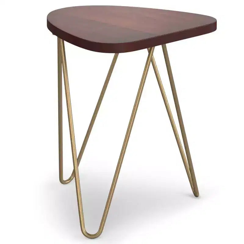 Table d'appoint Tillman en métal et bois