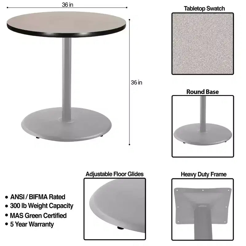 Table à manger ronde 36 po de la collection Bennet de Hampden Furnishings