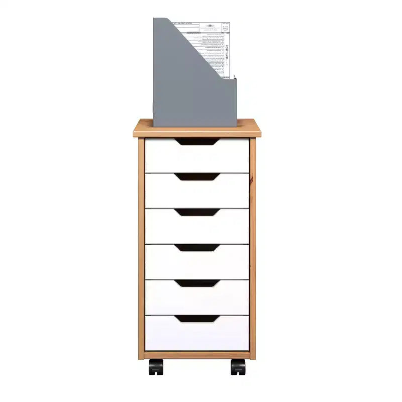 Chariot à roulettes étroit Trendfurn Omnia à 6 tiroirs