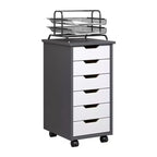 Chariot à roulettes étroit Trendfurn Omnia à 6 tiroirs
