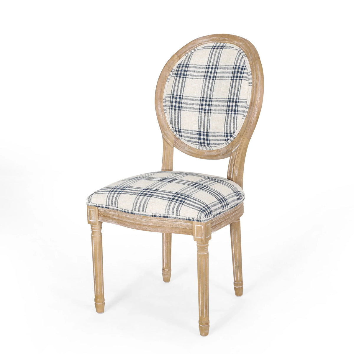 Chaises de salle à manger en tissu de style campagnard français - NH419413