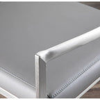 Tabouret de comptoir Silver Orchid Forrest en acier inoxydable empilable et entièrement soudé (lot de 2)