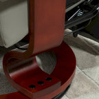 Fauteuil inclinable manuel pivotant en similicuir HomCom avec repose-pieds confortable et relaxant