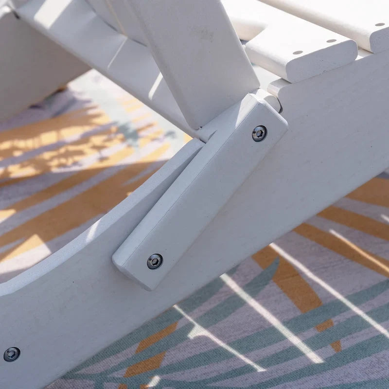 Chaise Adirondack pliante d'extérieur avec porte-gobelet