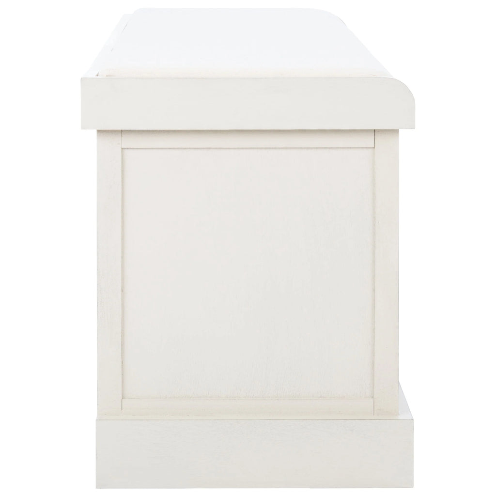 Banc de rangement SAFAVIEH Fiorello 3 tiroirs avec coussin - 47,3 L x 15 P x 19 H - 47Lx15Px19H