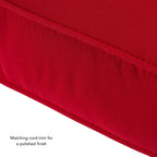 Ensemble de deux coussins d'extérieur haut de gamme Sunbrella pour assise profonde