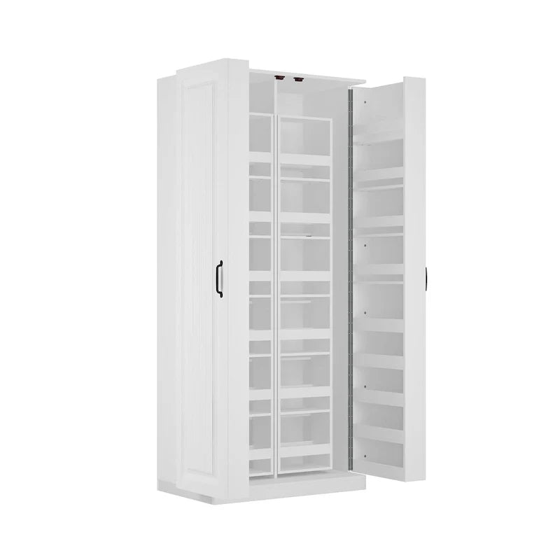 Organisateur de cuisine polyvalent : Meuble compact de 80 cm avec rangement intelligent