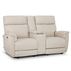 Canapé inclinable électrique MCombo 60,2 po avec massage et double chauffage, appuie-tête réglable, ports USB et Type C, tissu