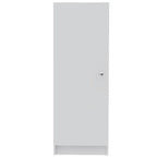 HomeRoots 47 Armoire ou placard de rangement en bois blanc - 16.9 X 47.4 X 12.3