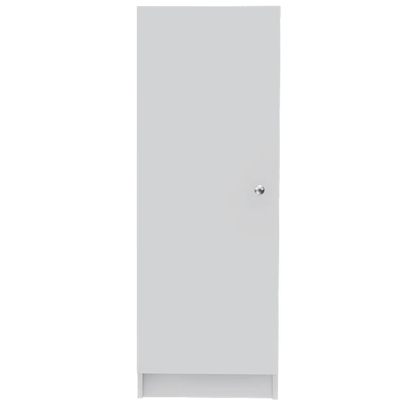 HomeRoots 47 Armoire ou placard de rangement en bois blanc - 16.9 X 47.4 X 12.3