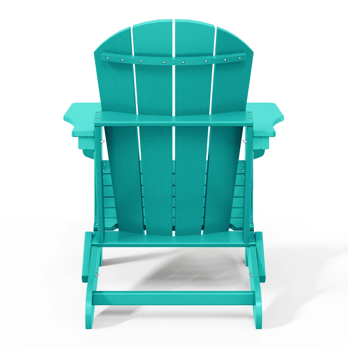 Chaise Adirondack pliante d'extérieur tout temps Polytrends Laguna résistante à la décoloration pour patio