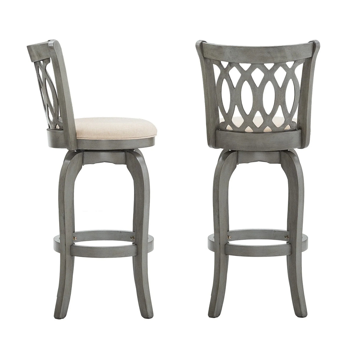 Tabouret de bar pivotant Rovinj Scroll Back
