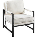 Yaheetech Fauteuil d'appoint rétro en similicuir