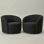 Fauteuil pivotant rembourré KINWELL de 86 cm de large (lot de 2)