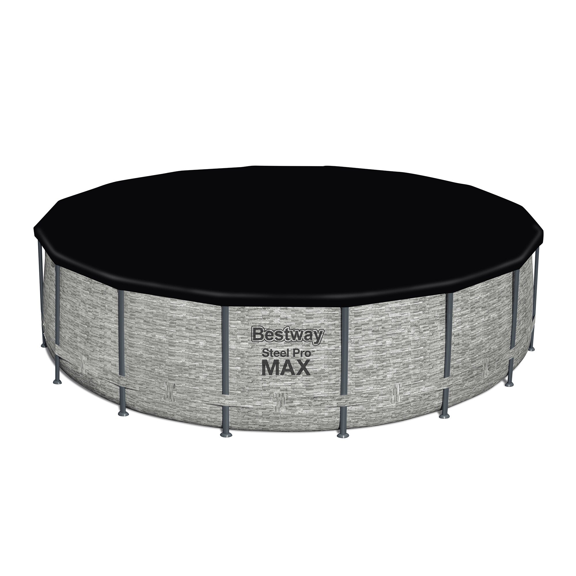 Piscine hors sol ronde Bestway Steel Pro MAX avec pompe et bâche