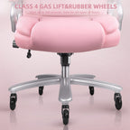 Chaise de bureau de direction Bossin grande taille et forte, 500 lb, avec support lombaire réglable, chaise ergonomique en cuir PU à dossier haut pour ordinateur