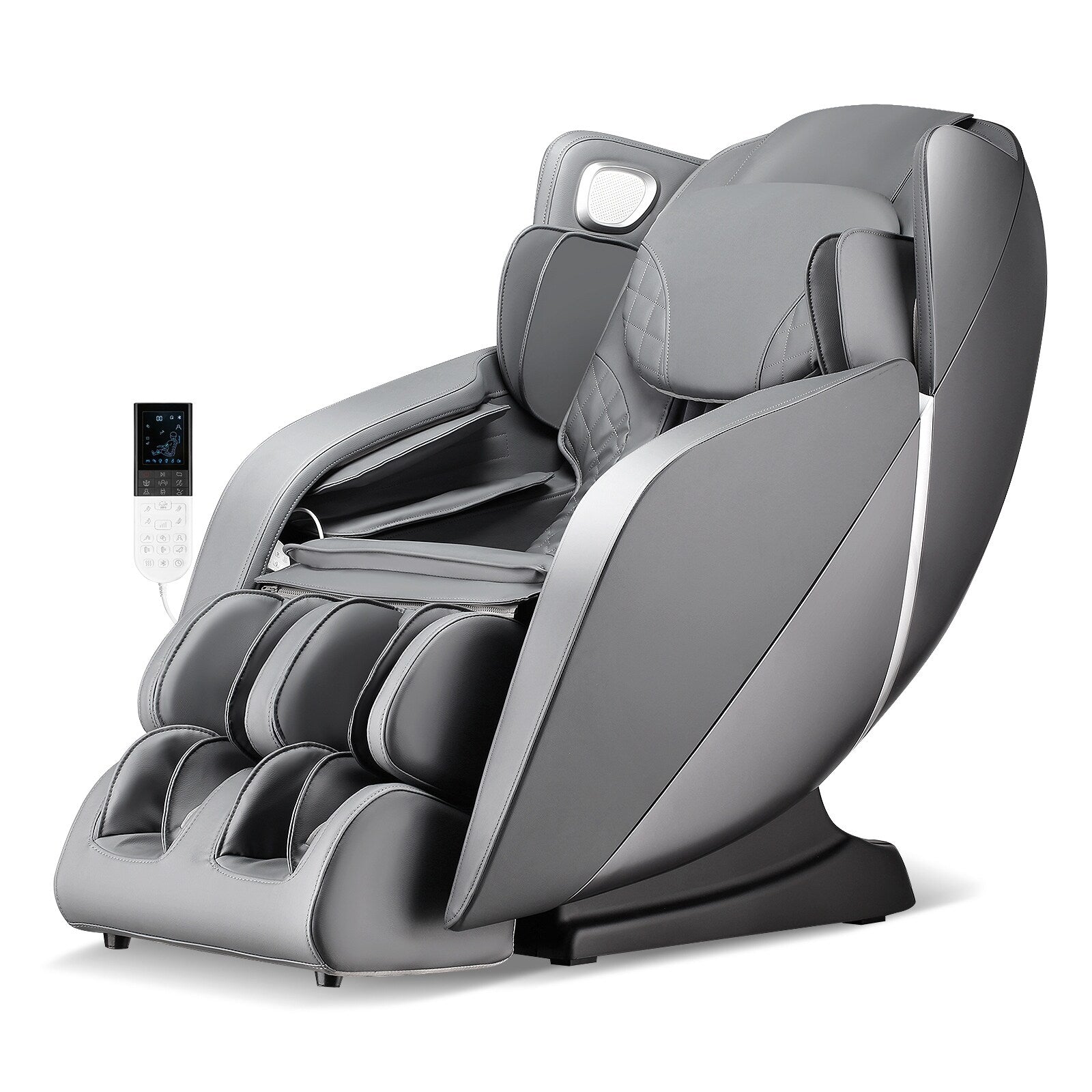 Fauteuil de massage corporel complet Costway avec commande vocale, chaleur et rouleau de pied