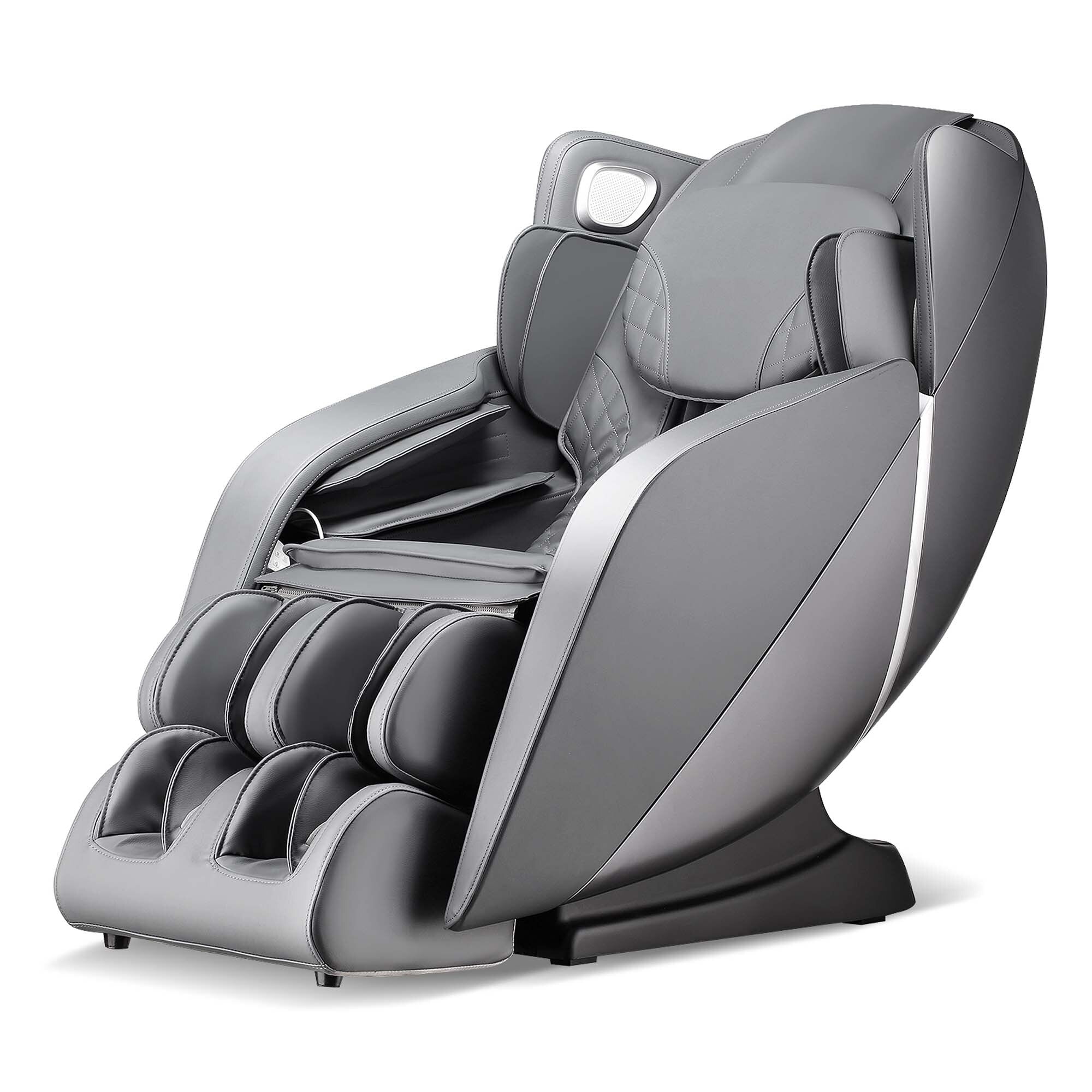 Fauteuil de massage corporel complet Costway avec commande vocale, chaleur et rouleau de pied