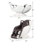 Fauteuil de massage corporel complet Costway avec commande vocale, chaleur et rouleau de pied