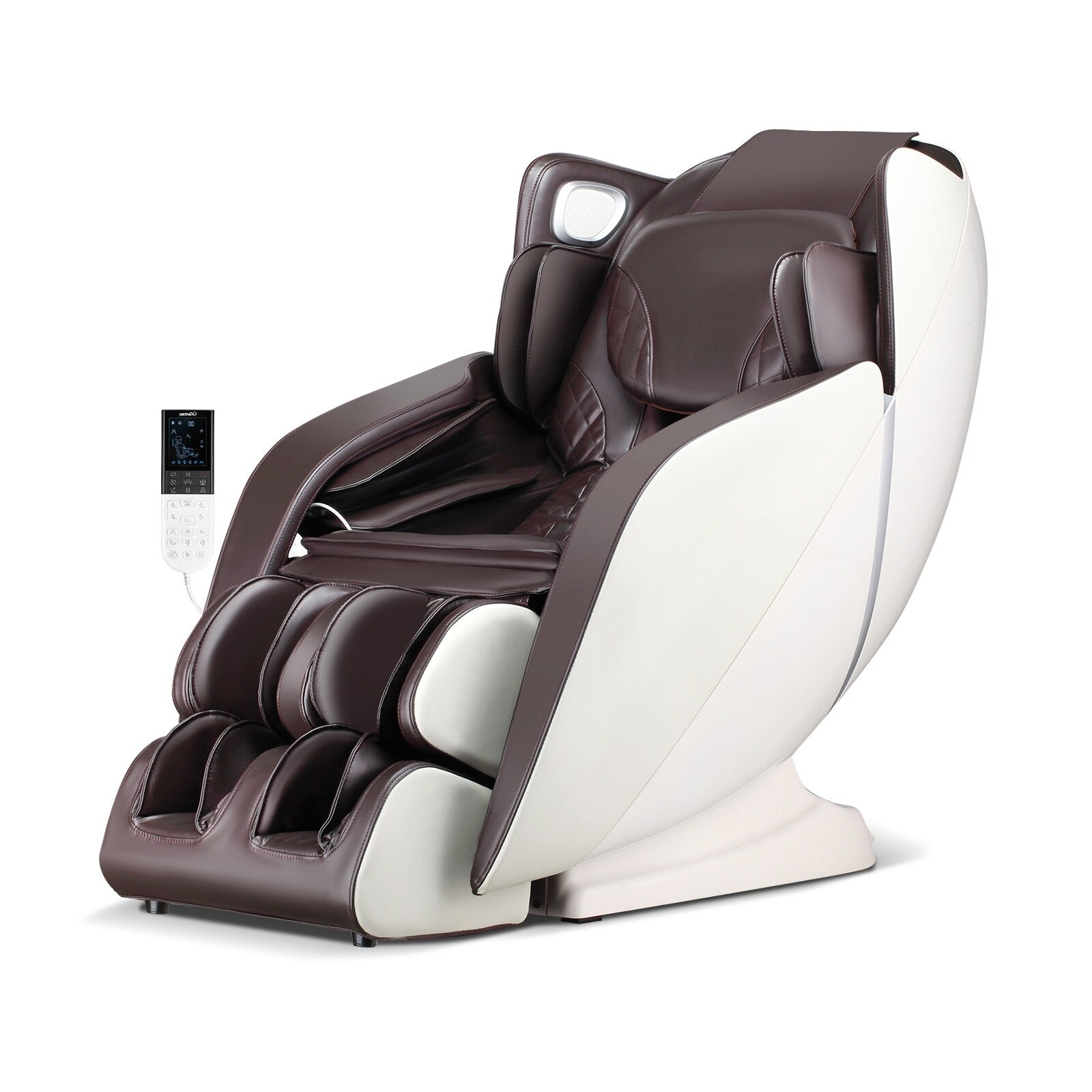 Fauteuil de massage corporel complet Costway avec commande vocale, chaleur et rouleau de pied