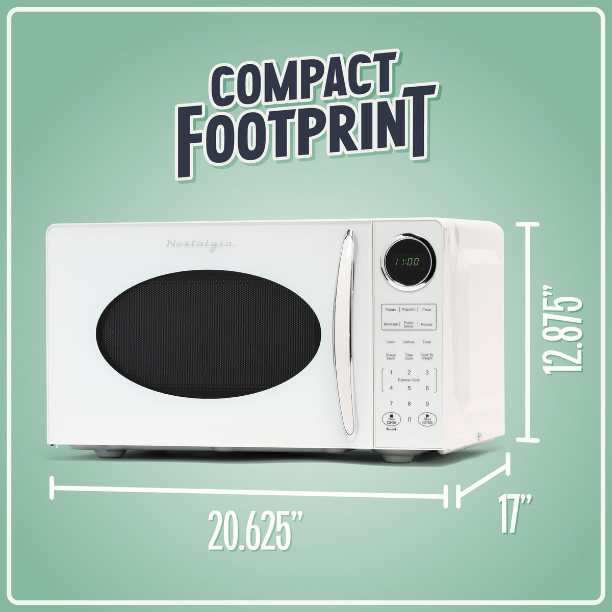 Four à micro-ondes de comptoir Nostalgia Retro, 0,9 pied cube